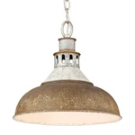 Golden Lighting Kinsley 1 Large Pendant, Steel/rust 0865-LAGV-RUST. Fixed Price $219.99.