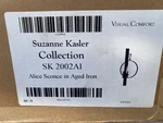Visual Comfort Suzanne Kasler Collection SK2002AI, Alice Sconce In Aged Iron New. Fixed Price $499.99.