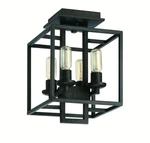 Jeremiah 41554-ABZ Cubic 4-LIGHT Semi Flush In Aged Bronze Brushed. Fixed Price $137.34.