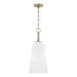 Capital Lighting Romy Pendant, Matte Brass/faux Alabaster - 356911MA. Fixed Price $238.00.