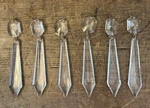 6 Waterford Crystal Cranmore B9 Chandelier Prisms With Beads Replacements 5 1/4". Fixed Price $132.00.
