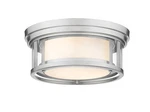 Bellevue ZCF41998 Sylvia Light 12"W Flush Mount Drum Ceiling - Nickel. Fixed Price $182.00.