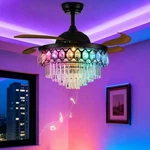 Lightree 42 Inch Black Fandelier Ceiling With App Remote Control Blue.... Fixed Price $192.60.