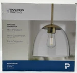 Progress Lighting 1-LIGHT Updated Traditional Mini Pendant Brushed Gold. Fixed Price $36.99.
