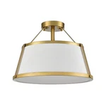 Danseer Drum Ceiling Light Semi Flush Mount Gold Finish Dimmable Led For Bedr.... Fixed Price $206.23.