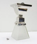 Rare Hudson Valley Lighting Gramercy Square Semi-flush Fixture, Polished Nickel. Fixed Price $59.99.