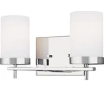 Visual Comfort Studio 4490302-05 Zire Vanity, 2-LIGHT 150 Total Watts, Chrome. Fixed Price $95.66.