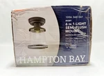 Hampton Bay Rigby 1 Light Matte Black Flush Mount Ceiling Fixture. Fixed Price $28.07.