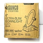 Sunco 2 Pack 6 Inch Ultra Thin Led Recessed Ceiling Lights 14 W Dimmable. Fixed Price $26.10.