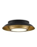 Mid Century Modern Currey And Company Metaphor Flush Mount Light Fixture. Fixed Price $250.00.