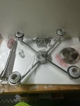 Hampton Bay Kit For Oron 4-LIGHT Brushed Steel Chandelier HDP12069. Fixed Price $24.99.