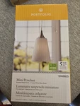 Portfolio Mini Pendant Led Ceiling Light Fixture Polished Nickel Nib. Fixed Price $13.60.