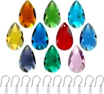 10PCS Teardrop Chandelier Crystals, Coloured 38MM Glass Prism Pend.... Fixed Price $18.75.