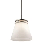Kichler 1687 Hendrik Light 8"W Mini Pendant - Nickel. Fixed Price $143.98.