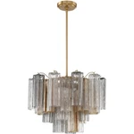 Crystorama ADD-306-AG-AU Addis Chandelier Aged Brass. Fixed Price $1098.00.