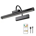 Cordless Picture Light Dimmable Rechargeable Battery Wall Sconce Black Lytara. Fixed Price $59.99.