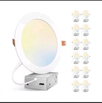 Amico 12 Pack 7 Inch 5CCT Ultra-thin Led Canless Recessed Ceiling Light With .... Fixed Price $73.99.
