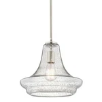 Kichler Everly 12-1/2" Wide Single Light Schoolhouse Pendant With Seedy Glass. Fixed Price $199.00.