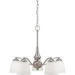 Nuvo Lighting 60/5043 Patton Chandelier Brushed Nickel. Fixed Price $246.99.