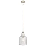 Kichler Riviera 13.75 Light Ceiling Mounted Mini Pendant, 43954NI - Nickel. Fixed Price $99.03.
