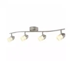 Hampton Bay Envirolite 2.6 Ft. Brushed Nickel Led Hardwired Track Lighting Kit. Fixed Price $49.00.
