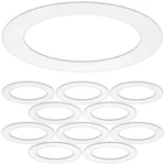 10 Pack Gloss White Goof Trim Ring For Recessed Can Lighting Down Light, Outer. Fixed Price $28.50.