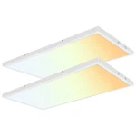 2X 4 Ft Led Flat Panel Lights Pack, Mount Ceiling Fixture, 3000K/3800.... Fixed Price $258.41.