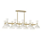 Robert Abbey Clare Chandelier 10 Light 46"W - Modern Brass /. Fixed Price $1932.00.