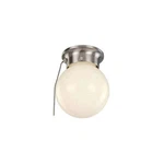 Trans Globe 1 Light Flush-mount Pull Chain White 3606PWH. Fixed Price $28.50.
