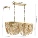 Safavieh Alluri 4LT 31.75" Chandelier, Reduced Price 2172784325 CHA4034A. Fixed Price $246.00.