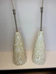 Lot 2 Pendant Glass Lighting Sea Gull (?) Ceiling Mount 9.5 In.. Fixed Price $21.87.