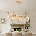 49" Elegant K9 Crystal Chandelier Gold Tree Branch Pendant Light Kitchen Fixture. Fixed Price $359.99.