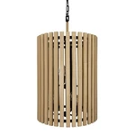 Varaluz Suratto Light Foyer Pendant, Matte Black/honey Blonde - 387F06MBH. Fixed Price $1599.00.