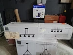 Sea Gull Lighting Insdale Linear Chandelier, Black/steel 6001504-112. Fixed Price $30.00.