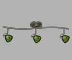 Direct-lighting 3-LIGHT Led Track Kit Brushed Steel Finished Clear Gree. Fixed Price $71.99.