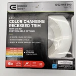 Commercial Electric 6" Canless Color Changing Led Recessed Light Kit 53823101. Fixed Price $9.87.