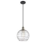 Innovations Lg Swirl Mini Pendant, Bkbr/clr 516-1P-BAB-G1213-10. Fixed Price $195.36.