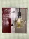 Home Decorators 1 Light Pendant With Aged Bronze Amber Glass And Vintage Bulb. Fixed Price $42.99.