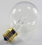 Mix & Match Sival 7W G50 E17 Base Transparent Globe Patio Light (pack Of 5). Fixed Price $16.65.