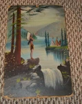 South Dakota Signed Oil Board Portrait Sioux Indian Early Rudie Adams Very Rare. Fixed Price $1144.94.