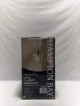 Hampton Bay Pavlen Brushed Nickel Mini Pendant Light Glass Shade. Fixed Price $20.90.