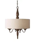 Feiss Yorktown Heights 4-LIGHT Prescott Bronze Large Pendant. Fixed Price $149.99.