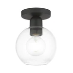 Livex Lighting 48977 Downtown 7"W Flush Mount Globe Ceiling - Black. Fixed Price $97.96.