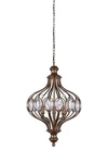 Antique Bronze Six Light Chandelier From The Altair Collection. Fixed Price $536.00.