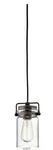 Kichler-brinley 1-LIGHT Olde Bronze Mini Pendant With Clear Glass 100W. Fixed Price $69.99.