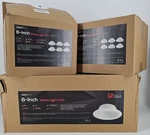 11 Pk Torchstar 6" White Recessed Lighting Baffle - New Metal Trims.... Fixed Price $44.00.