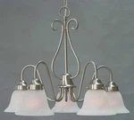 Volume Lighting V2355 Minster 1 Tier Chandelier - Nickel. Fixed Price $106.20.