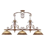 Livex Lighting 8584 Bronze Villa Verona 3-LIGHT 1 Tier Linear Chandelier. Fixed Price $1999.96.
