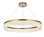 Chandelier Crystal Living Dining Bathroom Satin Gold Light Fixture 32". Fixed Price $738.42.
