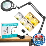 Kmdes 12X & 30X Magnifying Glass With Light, Ultra Long Section Swing Arm Led. Fixed Price $66.98.